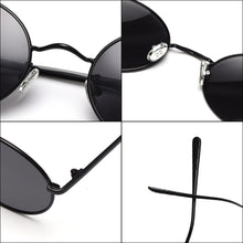 Load image into Gallery viewer, Kachawoo retro sunglasses men polarized black orange round sun glasses for women oval metal hip hop style accessories drop ship