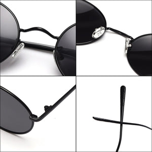 Kachawoo retro sunglasses men polarized black orange round sun glasses for women oval metal hip hop style accessories drop ship