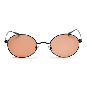 Kachawoo retro sunglasses men polarized black orange round sun glasses for women oval metal hip hop style accessories drop ship