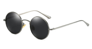 Kachawoo round polarized sunglasses for women metal gold green retro sun glasses man driving full rim style unisex eyewear