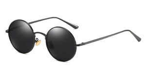 Kachawoo round polarized sunglasses for women metal gold green retro sun glasses man driving full rim style unisex eyewear