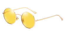 Load image into Gallery viewer, Kachawoo round polarized sunglasses for women metal gold green retro sun glasses man driving full rim style unisex eyewear
