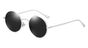 Kachawoo round polarized sunglasses for women metal gold green retro sun glasses man driving full rim style unisex eyewear