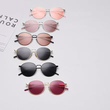 Load image into Gallery viewer, Kachawoo round polarized sunglasses male driving orange black women sun glasses metal gold uv400 summer  drop ship