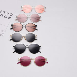 Kachawoo round polarized sunglasses male driving orange black women sun glasses metal gold uv400 summer  drop ship