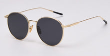 Load image into Gallery viewer, Kachawoo round polarized sunglasses male driving orange black women sun glasses metal gold uv400 summer  drop ship