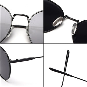 Kachawoo round polarized sunglasses male driving orange black women sun glasses metal gold uv400 summer  drop ship