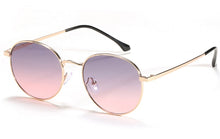 Load image into Gallery viewer, Kachawoo round sunglasses women men uv400 gold metal sun glasses small retro frame black brown Summer shades for drop-shipping