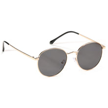 Load image into Gallery viewer, Kachawoo round sunglasses women men uv400 gold metal sun glasses small retro frame black brown Summer shades for drop-shipping