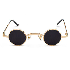 Kachawoo piccoli occhiali da sole rotondi da uomo montatura in metallo rotondi stile retrò piccoli occhiali da sole per accessori donna estate 2023 UV400 