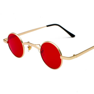 Kachawoo piccoli occhiali da sole rotondi da uomo montatura in metallo rotondi stile retrò piccoli occhiali da sole per accessori donna estate 2023 UV400 
