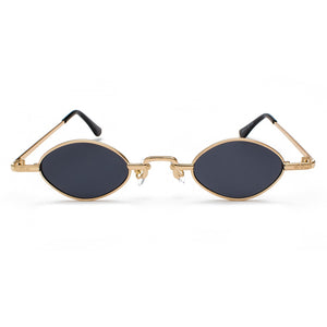Kachawoo tiny sunglasses men metal frame black red clear lens retro small oval sun glasses women unisex gift items