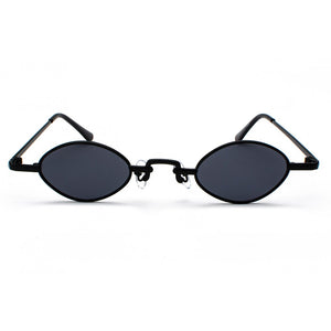 Kachawoo tiny sunglasses men metal frame black red clear lens retro small oval sun glasses women unisex gift items