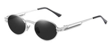 Carica l'immagine nel visualizzatore di Gallery, Kachawoo women retro sunglasses vintage punk style gold green oval sun glasses for men round uv400 unisex 2023