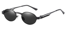 Carica l'immagine nel visualizzatore di Gallery, Kachawoo women retro sunglasses vintage punk style gold green oval sun glasses for men round uv400 unisex 2023