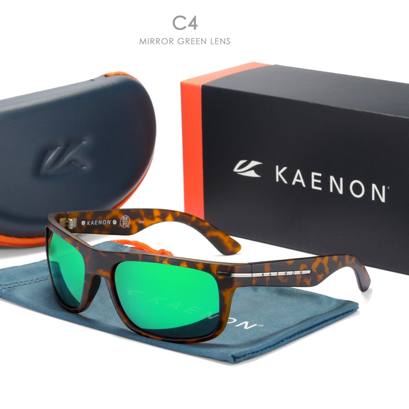 Kaenon Burnet Polarized Sunglasses TR90 frame men Mirrored lens Brand Design Driving Outdoor Sun glasses UV400 Women eyewear