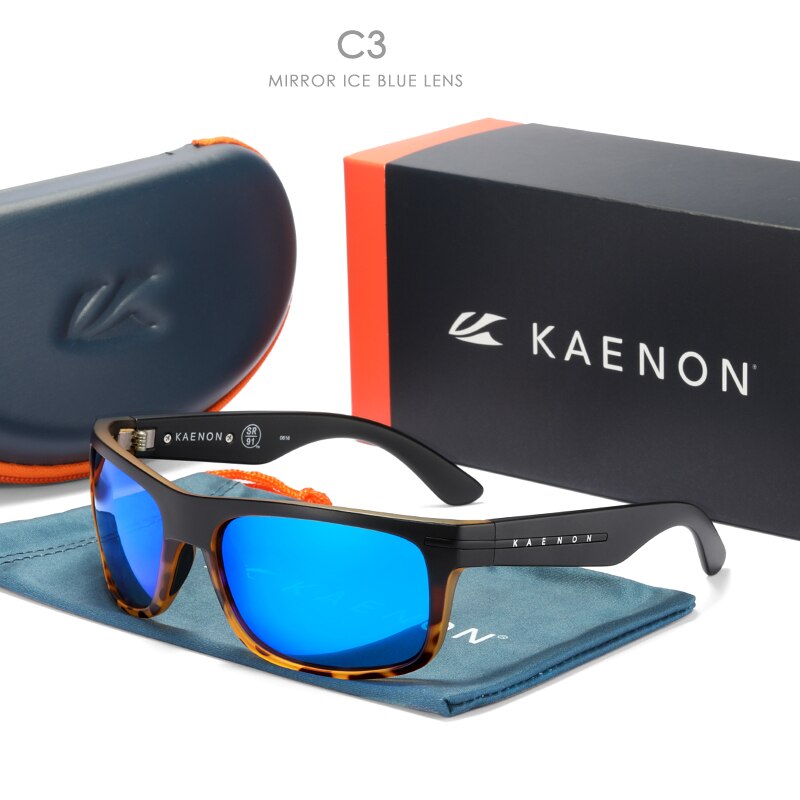 Kaenon Burnet Polarized Sunglasses TR90 frame men Mirrored lens Brand Design Driving Outdoor Sun glasses UV400 Women eyewear