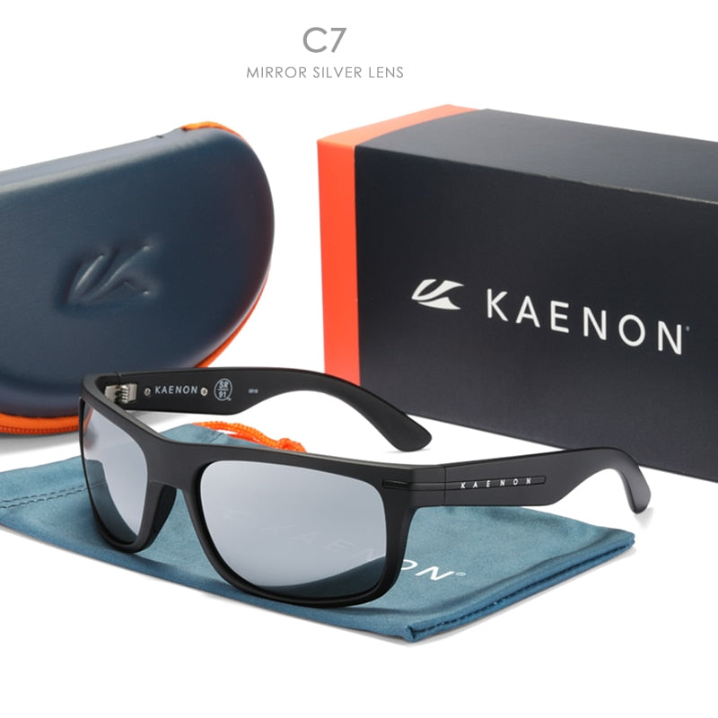 Kaenon Burnet Polarized Sunglasses TR90 frame men Mirrored lens Brand Design Driving Outdoor Sun glasses UV400 Women eyewear