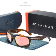 Load image into Gallery viewer, Kaenon Burnet Polarized Sunglasses TR90 frame men Mirrored lens Brand Design Driving Outdoor Sun glasses UV400 Women eyewear