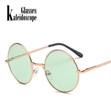 Load image into Gallery viewer, Kaleidoscope Glasses Round Sunglasses Women Men Round  Female Male Sun Glasses Goggles Green Pink Blue UV400