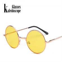 Load image into Gallery viewer, Kaleidoscope Glasses Round Sunglasses Women Men Round  Female Male Sun Glasses Goggles Green Pink Blue UV400