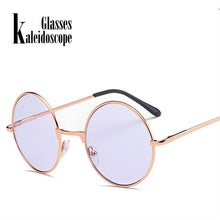 Load image into Gallery viewer, Kaleidoscope Glasses Round Sunglasses Women Men Round  Female Male Sun Glasses Goggles Green Pink Blue UV400
