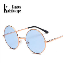 Load image into Gallery viewer, Kaleidoscope Glasses Round Sunglasses Women Men Round  Female Male Sun Glasses Goggles Green Pink Blue UV400