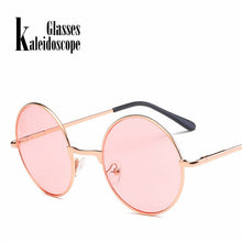 Load image into Gallery viewer, Kaleidoscope Glasses Round Sunglasses Women Men Round  Female Male Sun Glasses Goggles Green Pink Blue UV400