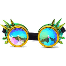 Load image into Gallery viewer, Kaleidoscope Glasses Men Steampunk Goggles Sunglasses Women Gothic Holographic Rave Festival Women Cosplay Party Glasses