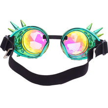 Load image into Gallery viewer, Kaleidoscope Glasses Men Steampunk Goggles Sunglasses Women Gothic Holographic Rave Festival Women Cosplay Party Glasses