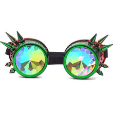 Load image into Gallery viewer, Kaleidoscope Glasses Men Steampunk Goggles Sunglasses Women Gothic Holographic Rave Festival Women Cosplay Party Glasses