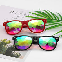 Load image into Gallery viewer, Kaleidoscope Glasses Rave Men Round Festival Sunglasses Women Party Psychedelic Prism Diffracted Lens EDM Sunglasses Female
