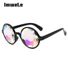 Load image into Gallery viewer, Kaleidoscope Glasses Retro Round Featival Sunglasses Men Women Designer  Holographic Glasses Rave Festival Cosplay Goggles