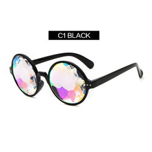 Load image into Gallery viewer, Kaleidoscope Glasses Retro Round Featival Sunglasses Men Women Designer  Holographic Glasses Rave Festival Cosplay Goggles