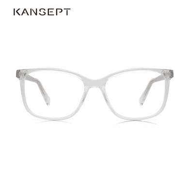 Kansept Women Crystal Eyeglasses Frame  Transparent Myopia Optical Acetate Glasses Frame High Quality Unisex Eyewear