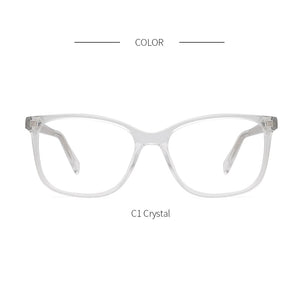 Kansept Women Crystal Eyeglasses Frame  Transparent Myopia Optical Acetate Glasses Frame High Quality Unisex Eyewear