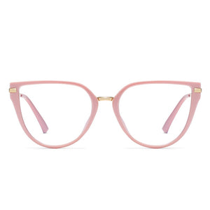 Kanspace 2 In 1 Magnetic Polarized Glasses Women Myopia Optical Cat Eye Eyeglasses Frame Stylish Clip On Sunglasses 95318