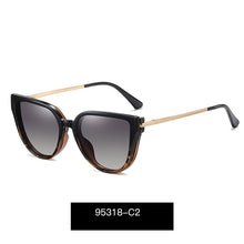 Load image into Gallery viewer, Kanspace 2 In 1 Magnetic Polarized Glasses Women Myopia Optical Cat Eye Eyeglasses Frame Stylish Clip On Sunglasses 95318