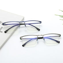 Load image into Gallery viewer, Kanspace Business Square Computer Men Glasses Optical Myopia Anti Blue Light Blocking Eyeglasses Frames  95900
