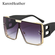 Load image into Gallery viewer, KarenHeather Square Sunglasses For Women Men  Designer Oversized Glasses Shades Retro Gradient Colors Oculos UV400
