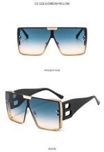 Load image into Gallery viewer, KarenHeather Square Sunglasses For Women Men  Designer Oversized Glasses Shades Retro Gradient Colors Oculos UV400