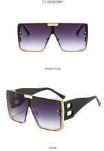 Load image into Gallery viewer, KarenHeather Square Sunglasses For Women Men  Designer Oversized Glasses Shades Retro Gradient Colors Oculos UV400