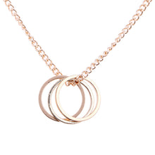 Load image into Gallery viewer, Karma Gold-color Three Circle Necklace
