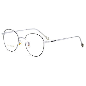 KatKani Men And Women Retro Round Ultra-Light Pure Titanium Eyeglasses Frame Decoration Prescription Optical Glasses Frame K2070