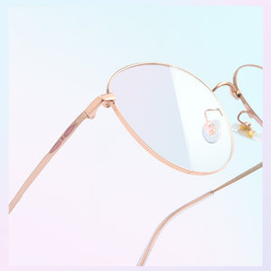 KatKani Men And Women Retro Round Ultra-Light Pure Titanium Eyeglasses Frame Decoration Prescription Optical Glasses Frame K2070