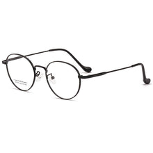 Load image into Gallery viewer, KatKani Men and Women Titanium Alloy Two-tone Eyeglasses Frame Retro Round Myopia Hyperopia/Prescription Spectacle Frame AC017