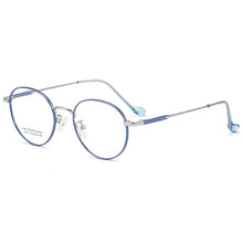 Load image into Gallery viewer, KatKani Men and Women Titanium Alloy Two-tone Eyeglasses Frame Retro Round Myopia Hyperopia/Prescription Spectacle Frame AC017