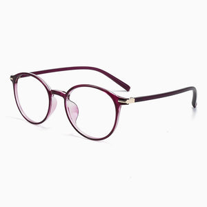KatKani Men's And Women's Ultra-LightRetro Round Eyeglasses Frame Myopia/Hyperopia/Astigmatism Prescription Glasses D085