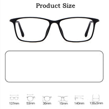 Load image into Gallery viewer, KatKani Men&#39;s And Women&#39;s Ultra-light And Comfortable Plastic Steel TR Eyelasses Frame Full-Frame Myopia Optical Glasses K1937