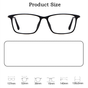 KatKani Men's And Women's Ultra-light And Comfortable Plastic Steel TR Eyelasses Frame Full-Frame Myopia Optical Glasses K1937